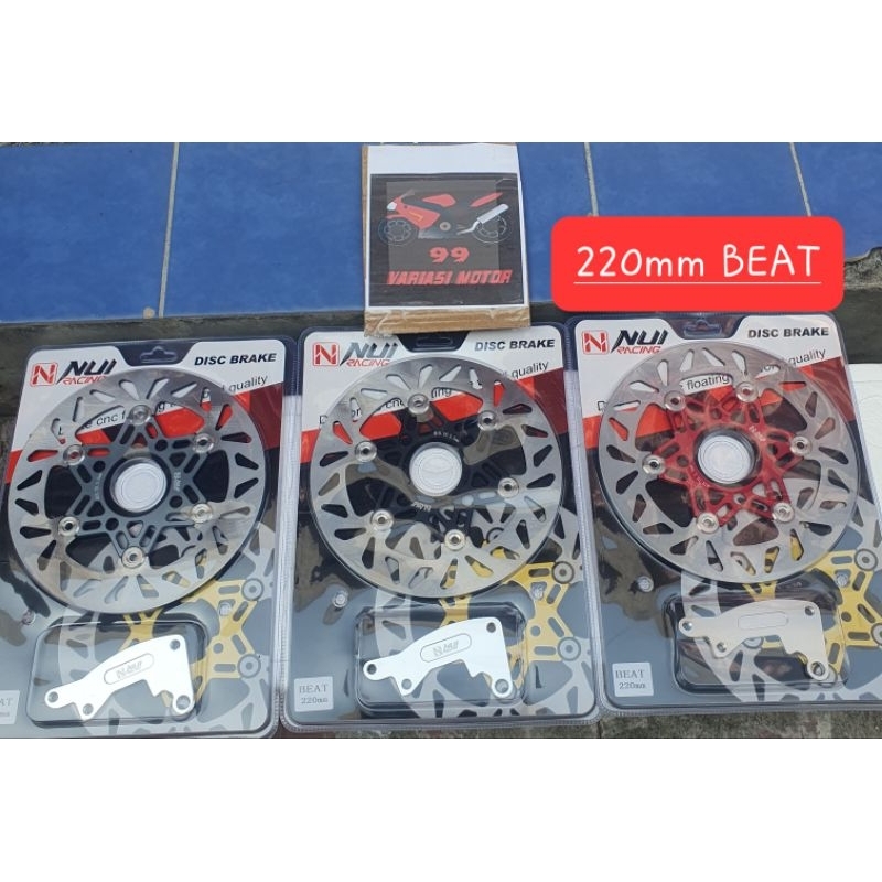 Disk Piringan cakram Depan 220mm beat scoppy vario 125 vario 150 Original NUI Pius bracket 220 MM ba