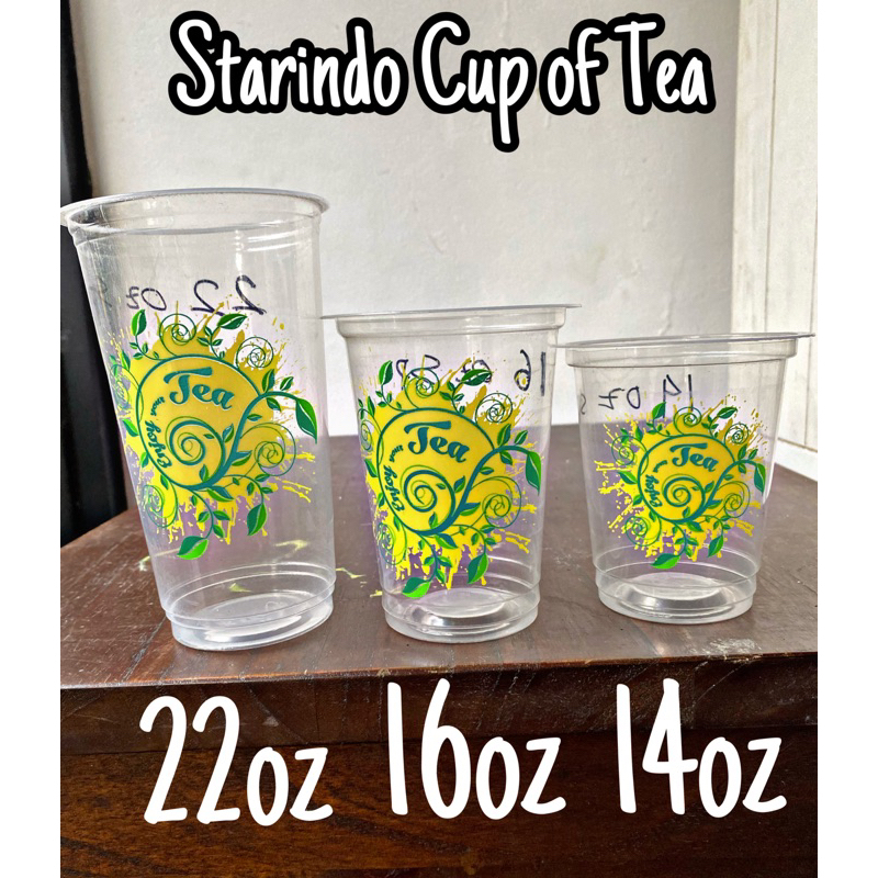 cup of tea 14, 16oz dan 22oz starindo. dijual per 1000pcs