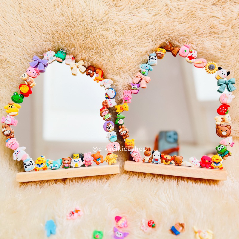 Mirror Clay Cute Kaca cermin Selfie Aesthetic DIY