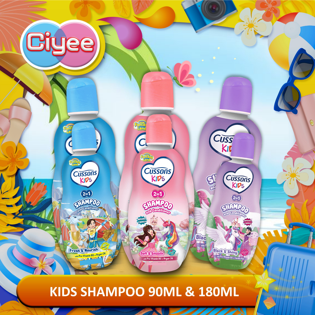 Cussons Kids Shampoo 90ml & 180ml - Sampo Anak - Cusson Kids Shampoo - Ciye