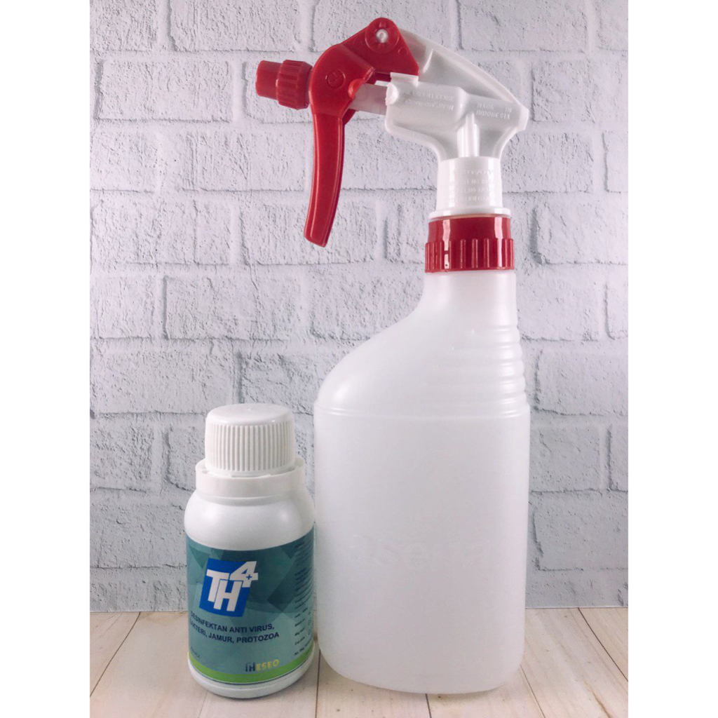 TH4 100ML BUNDLING BOTOL SPRAY 1 LITER/ TH 4 KALBE / DISINFEKTAN / PEMBERSIH KANDANG ANJING KUCING