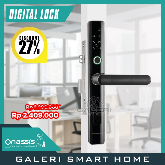 Digital Lock ONASSIS D65 PRO Kunci Elektronik Kunci Digital Smart Digital Door Lock