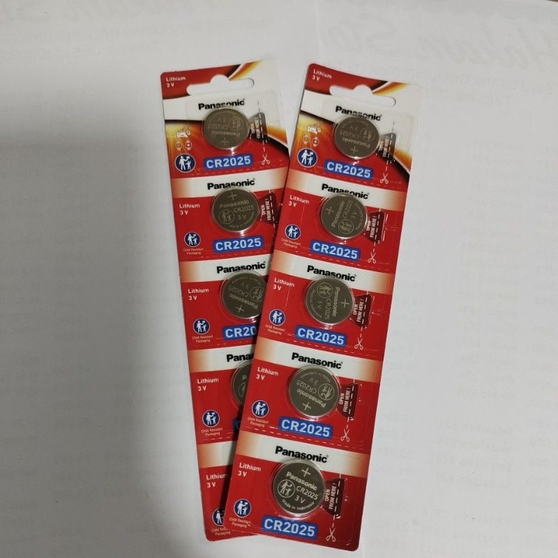baterai Panasonic cr2025 2025 3volt original (5pcs)