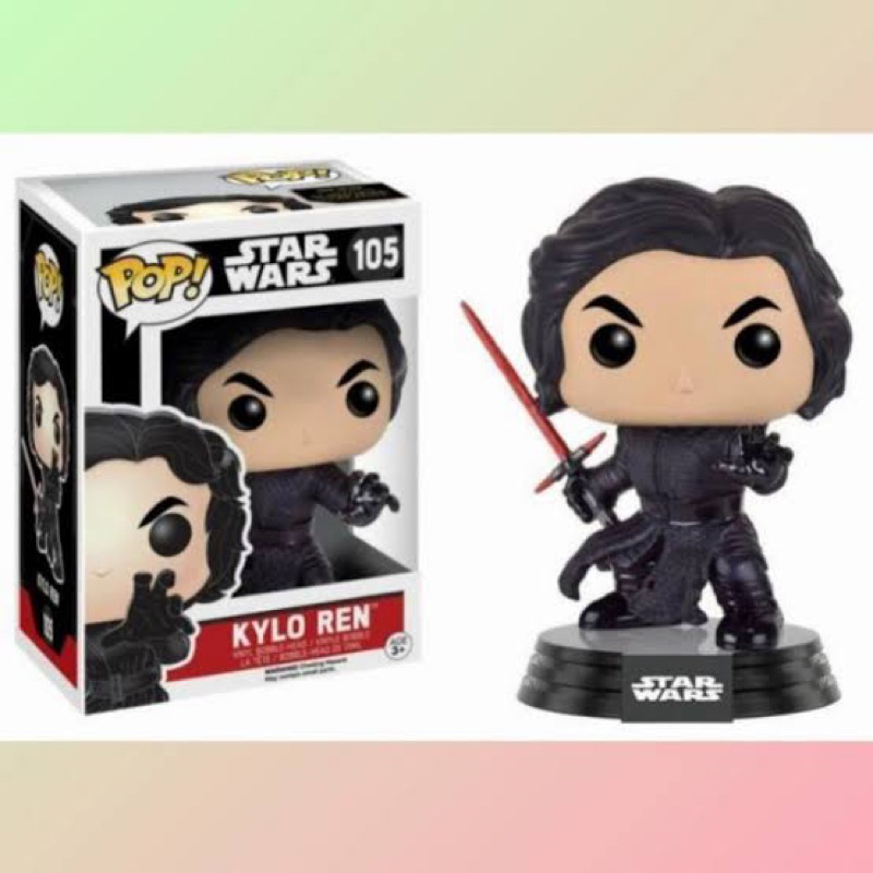 Funko POP Star Wars #105 - Kylo Ren (unmasked) with lightsaber