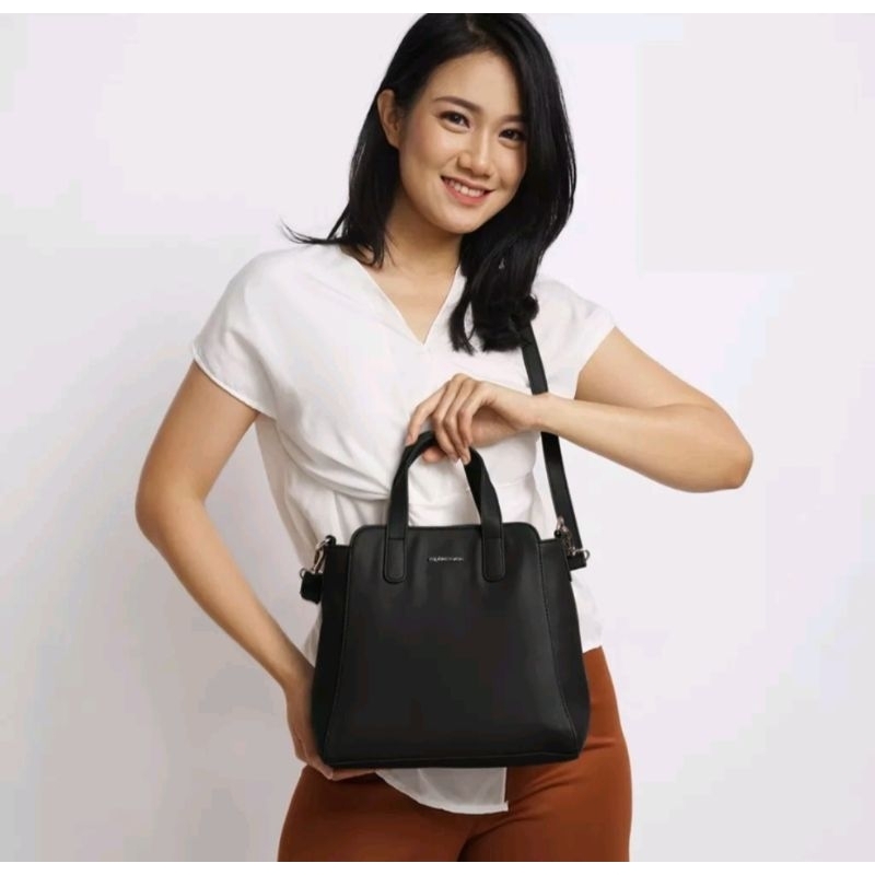 Promo Tas Selempang Bahu Wanita MALODIA BLACK Sophie Martin Ori
