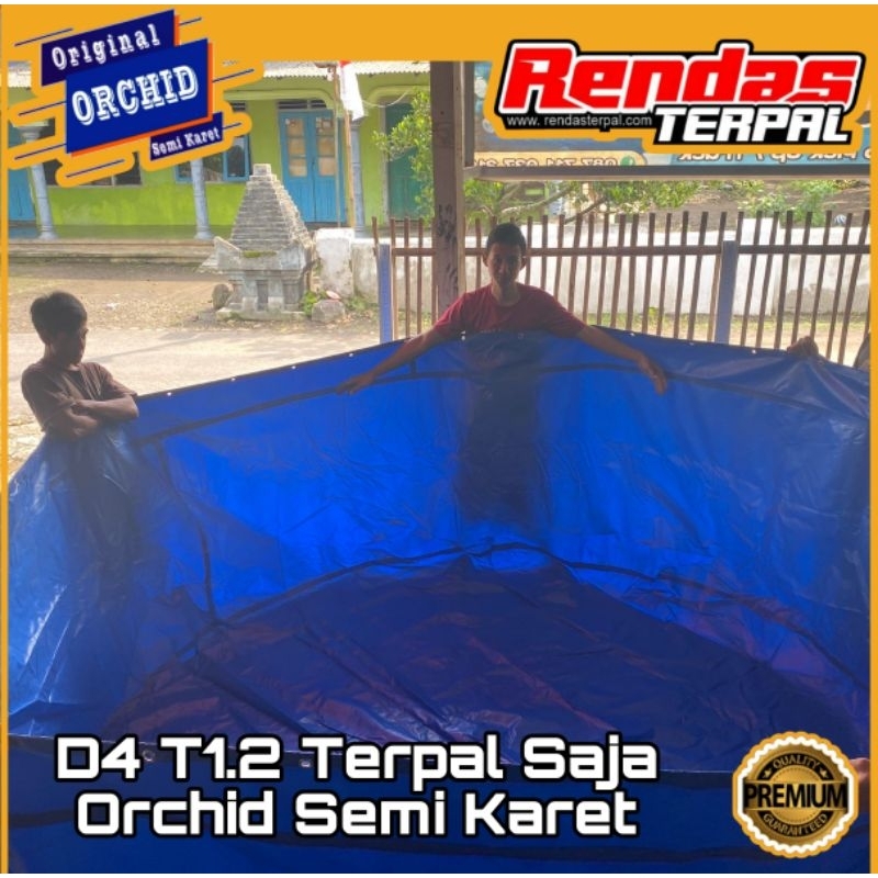 Kolam Terpal Bulat Orchid Diameter 4 Tinggi 1.2 (Terpal Saja)