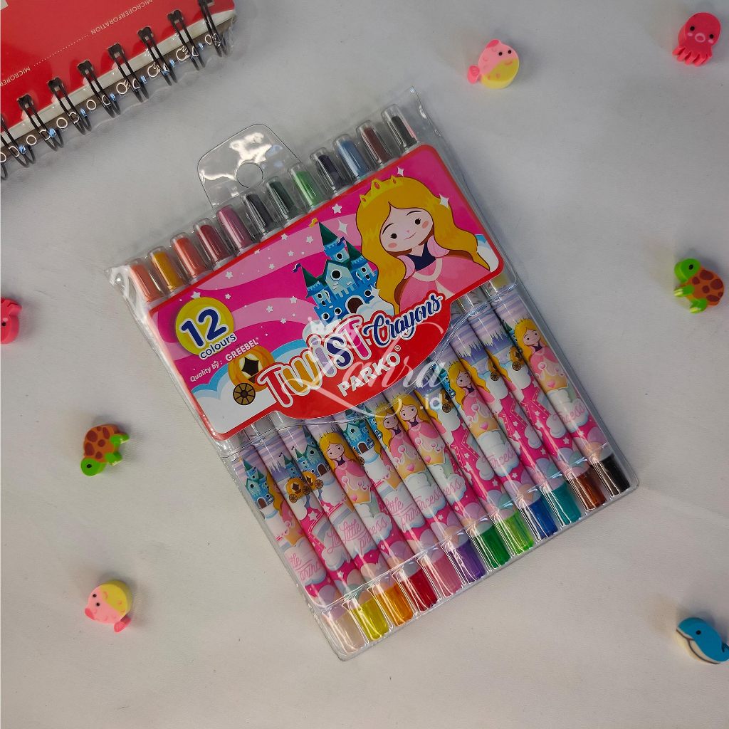 

Krayon / Crayon 12 Warna Twist Crayons Parko | GREEBEL stationery