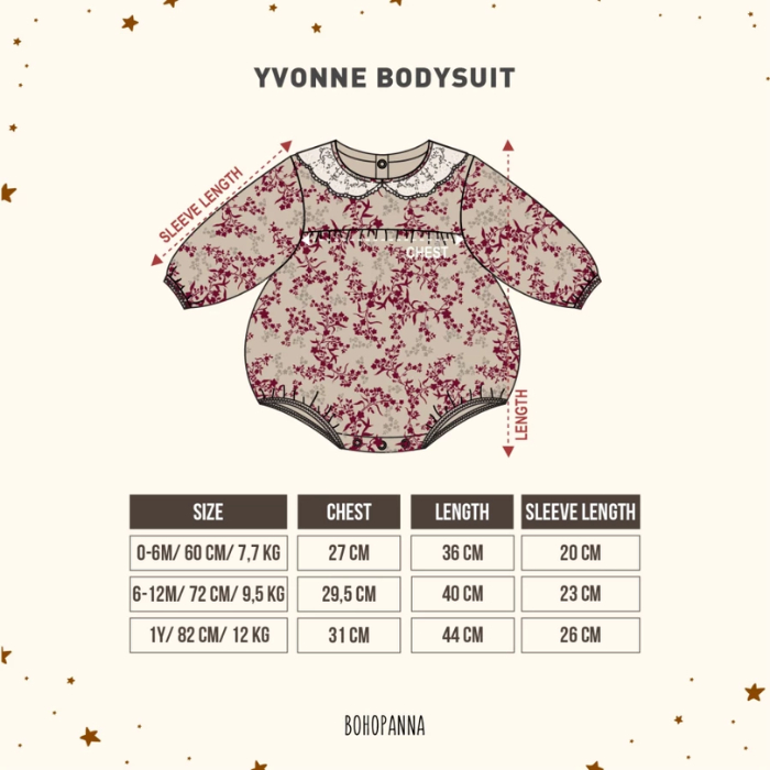 Bohopanna Yvonne Bodysuit - Jumper Bayi