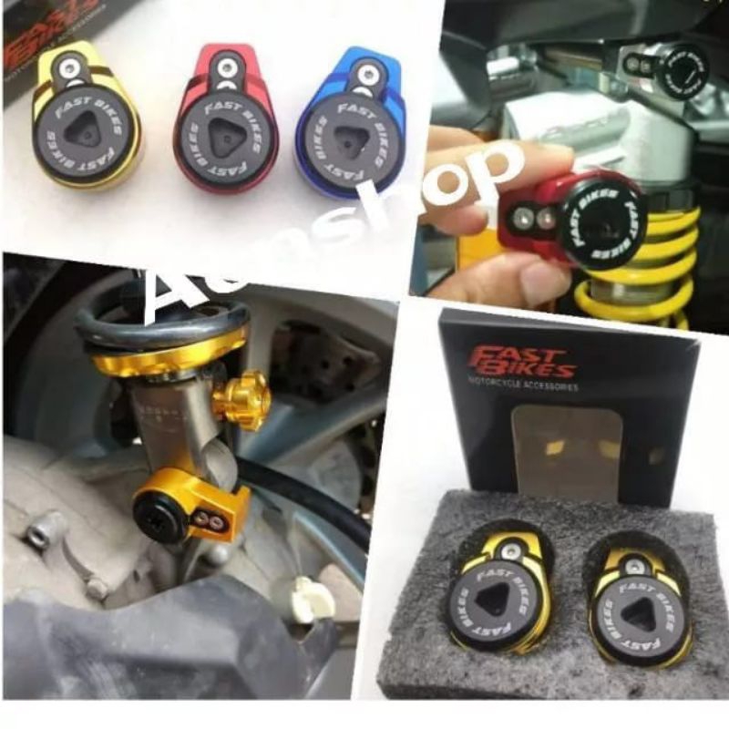 Tutup baut shock breaker belakang aerox X-Max full cnc