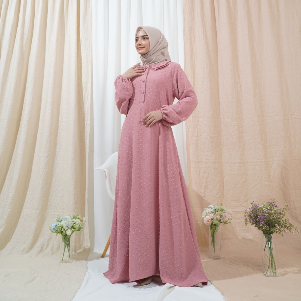 Dress Hawa crincle uragiri dress jumbo busui tidak terawang / Dress Crinkle / Dress Busui / Dress Pr