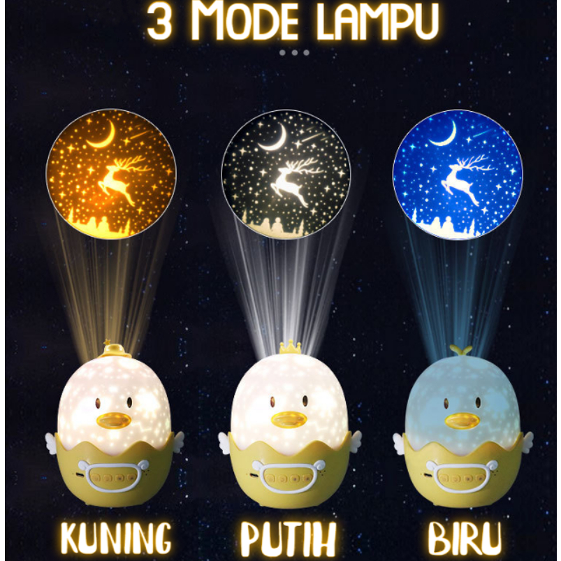 New Cute Gudetama Proyektor Dream Lamp