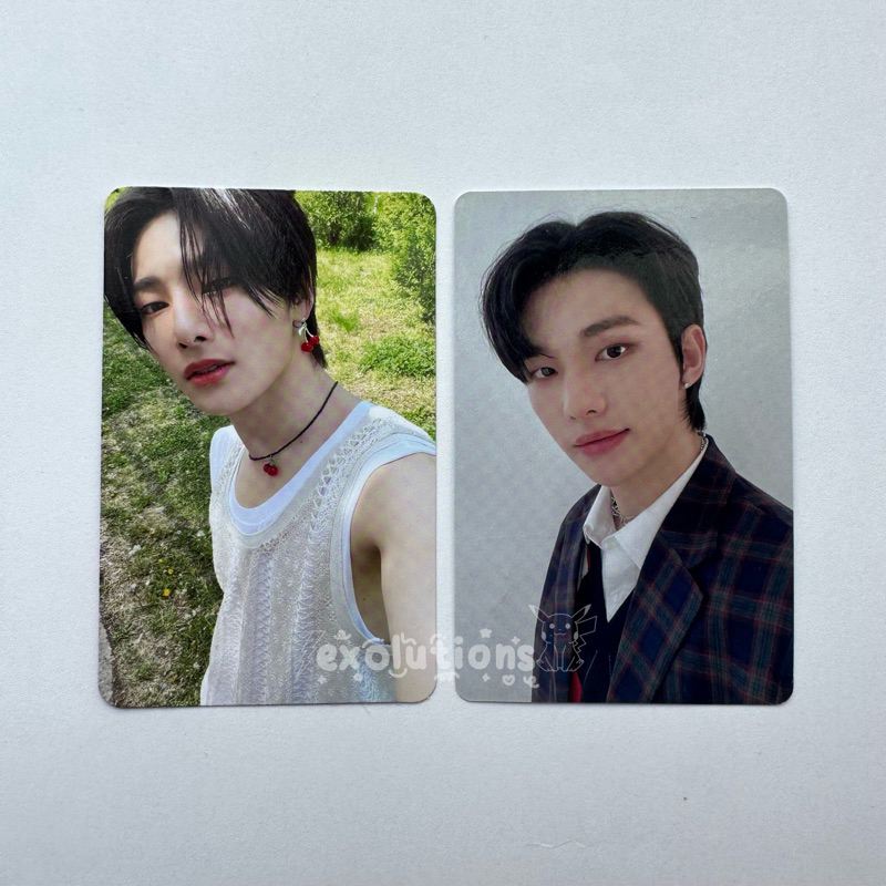 Stray Kids Official Hyunjin IN Jeongin Photocard PC Maxident Pink B Christmas Evel Cevel