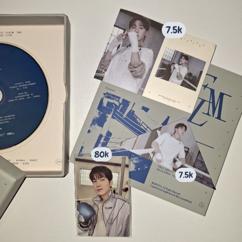 (BOOKED) WONWOO FML OFFICIAL PHOTOCARD BOXING