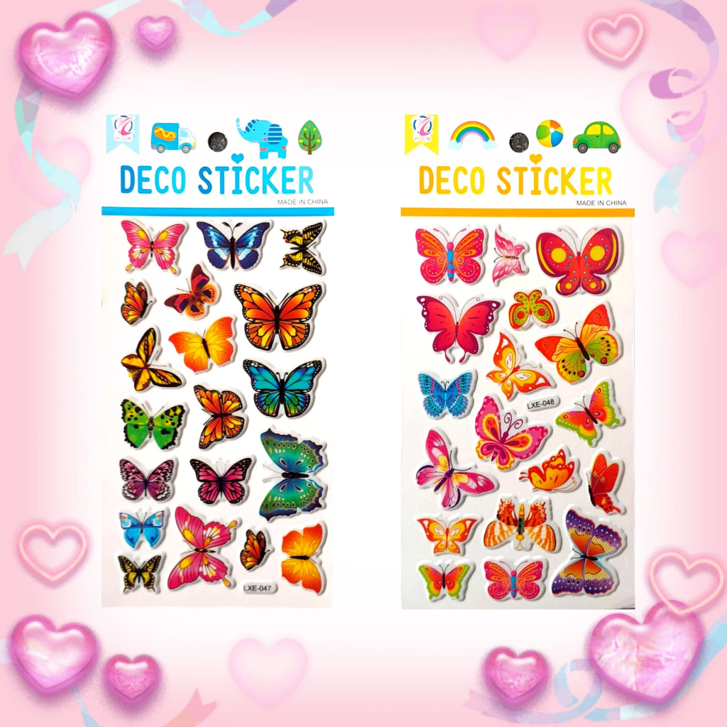 

Gambar Tempel Sticker Timbul Stiker Anak Karakter Butterfly Kupu-Kupu