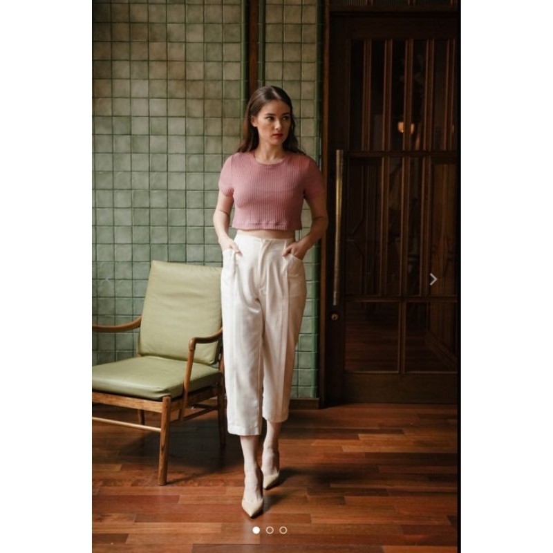 Mell Crop Sleeve In Tickle Peony New Ready Maven