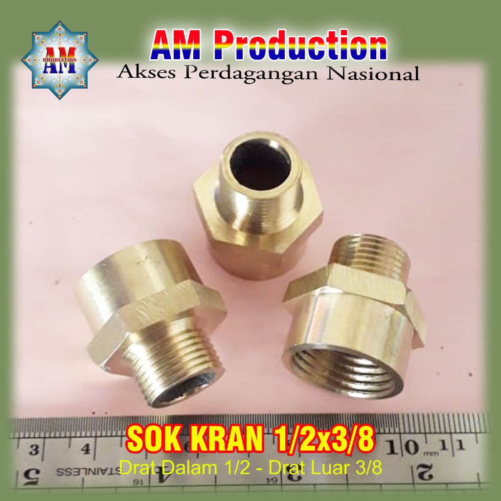 Sok Kran 1/2x3/8 Perlengkapan Keran Air
