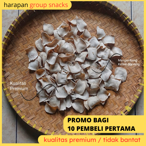 

(PREMIUM) Kerupuk Ampas Tahu Mentah 250gram Kualitas Premium