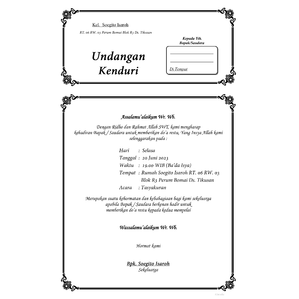 

cetak undangan kenduri