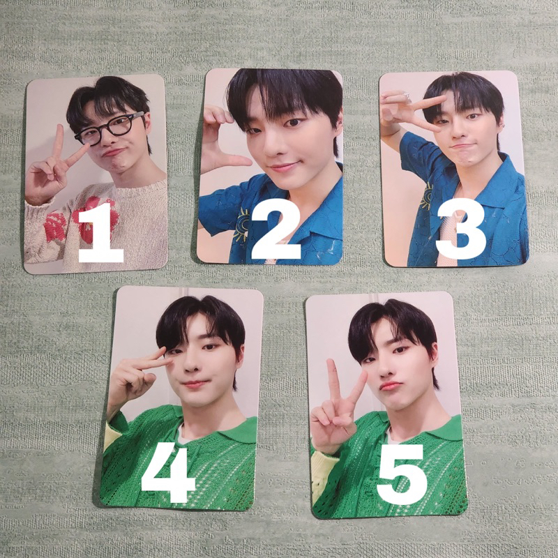 READY STOCK PC PHOTOCARD WOODZ CHO SEUNGYOUN BENE BENEFIT MAKESTAR
