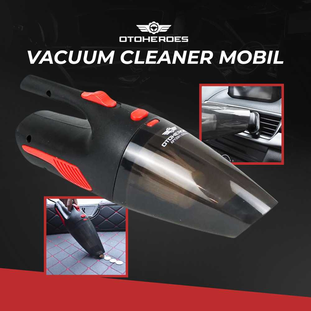 OTOHEROES Vacuum Cleaner Penyedot Debu Mobil 12V 120W | Vacuum Cleaner Minimalis