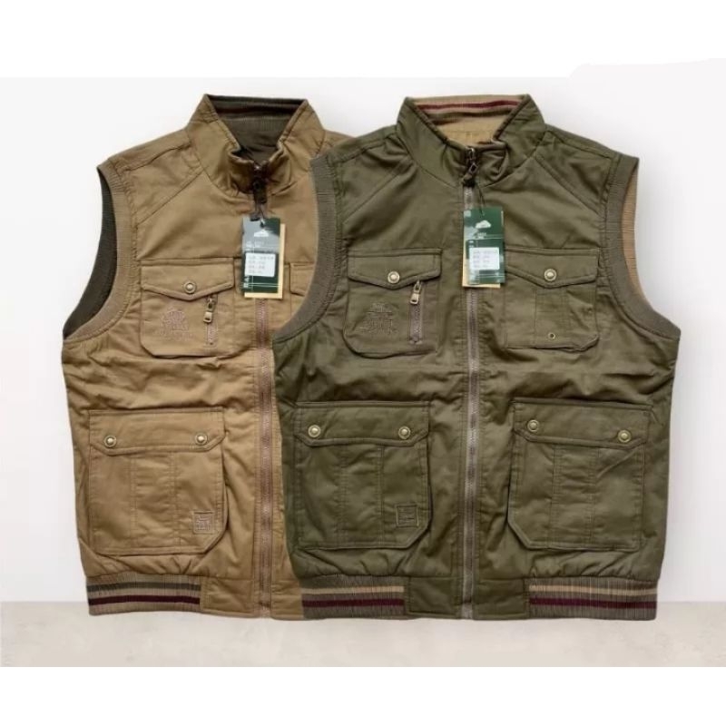 Rompi Jeep Pria Bolak-Balik/Rompi Original Import/Rompi Pria Size XL, XXL, XXXL