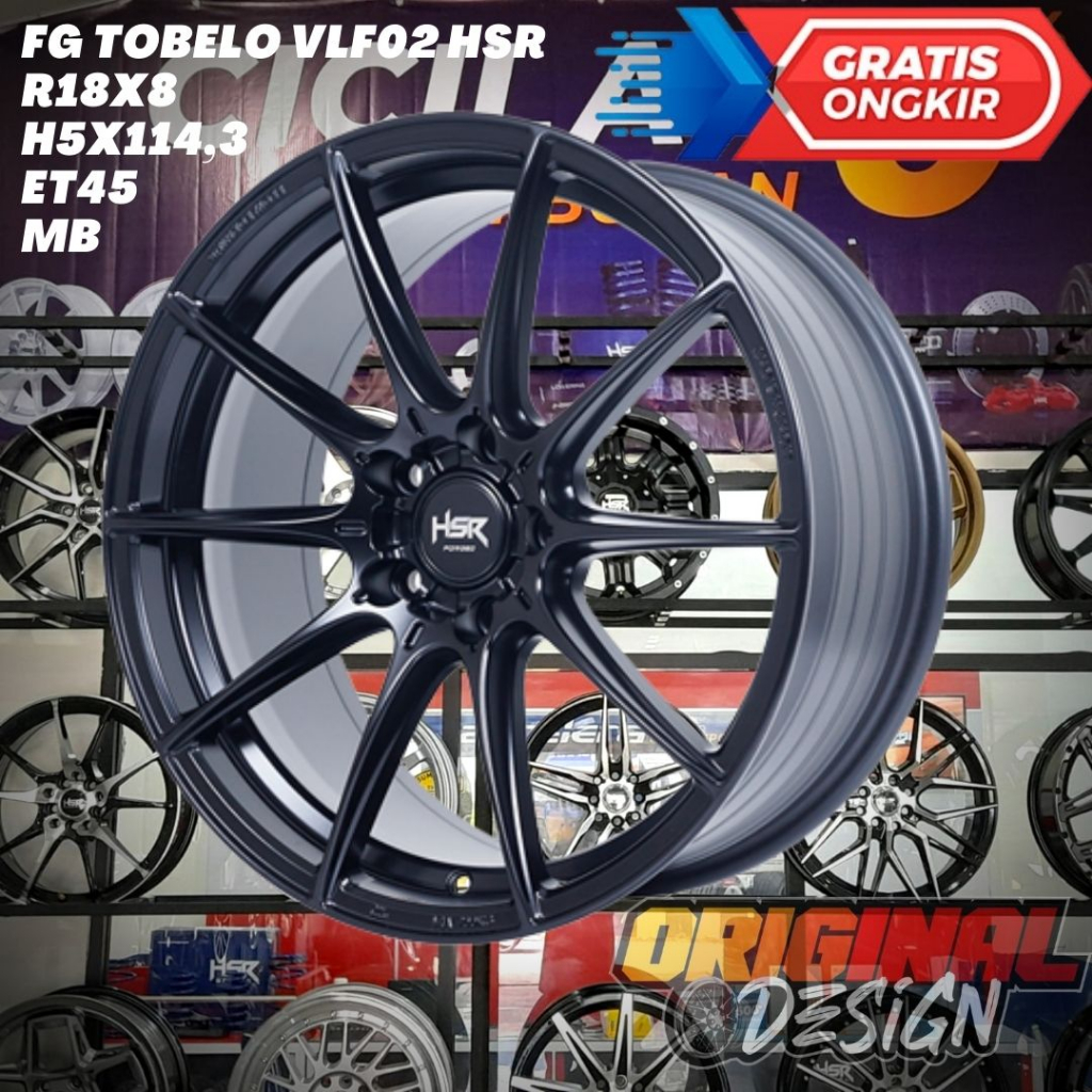 Velg Mobil ORIGINAL HSR FG TOBELO Ring 18 R18 Untuk Rush , Mazda3 , HRV