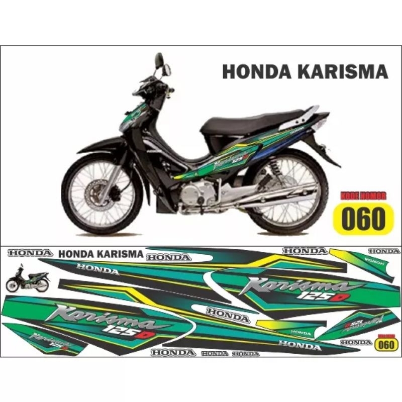 COD / Decal karisma D 125 i / striping variasi motor karismax 125 wave tahuland / Sticker aksesoris 