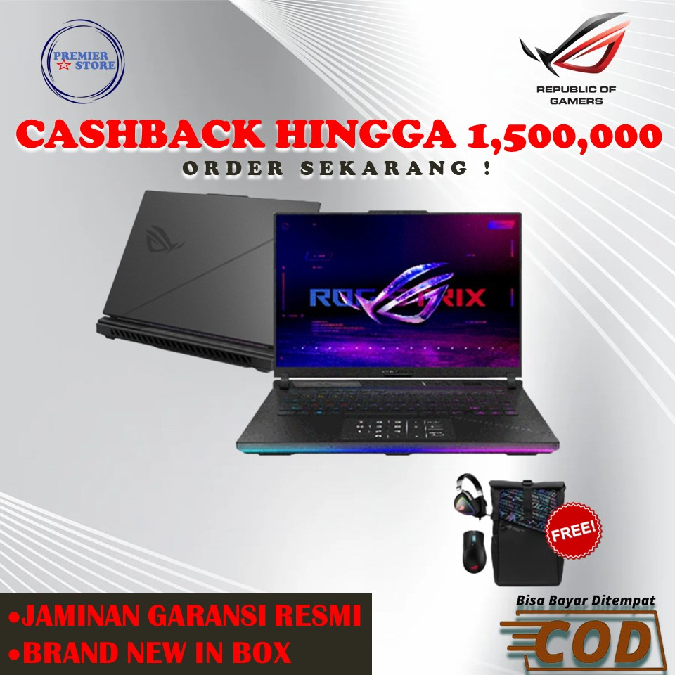 ASUS ROG Strix SCAR 18 G834JZ-I948C6T-O i9-13980HX RTX4080 32G 2TB RTX4080 18" QHD 240Hz WIN11+OHS