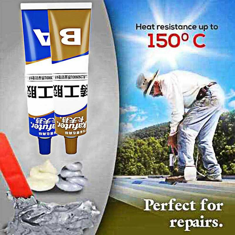 

Lem Caster Glue A+B Metal Repairing Adhesive Glue 100g - K9119