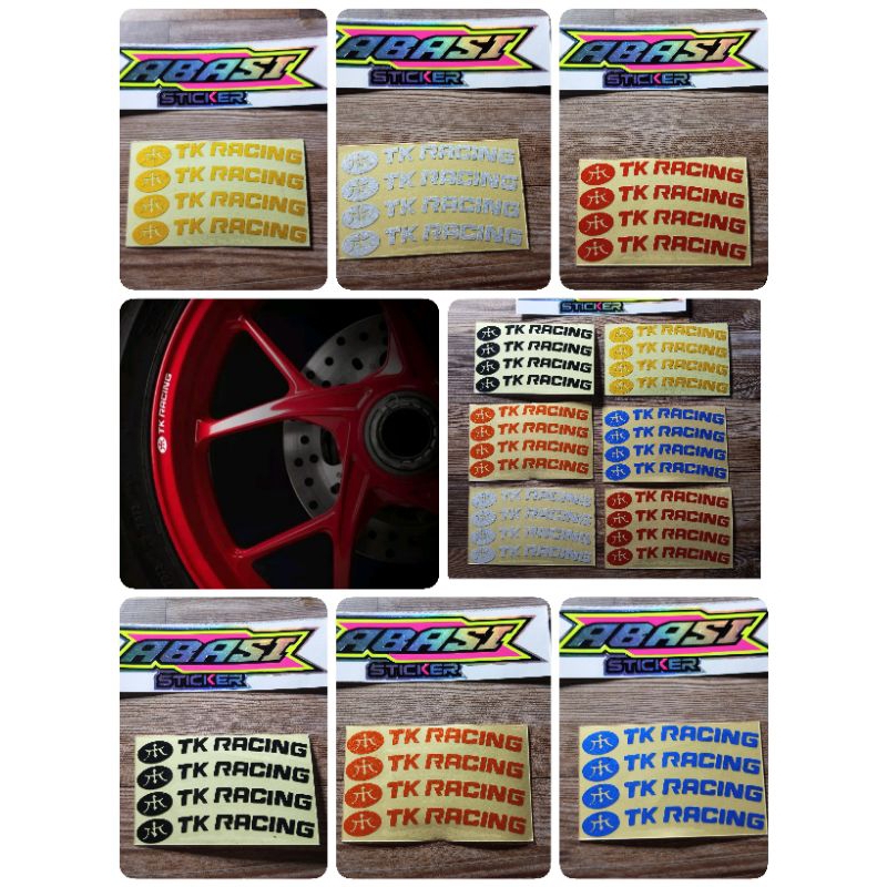 sticker TK racing sticker pelek