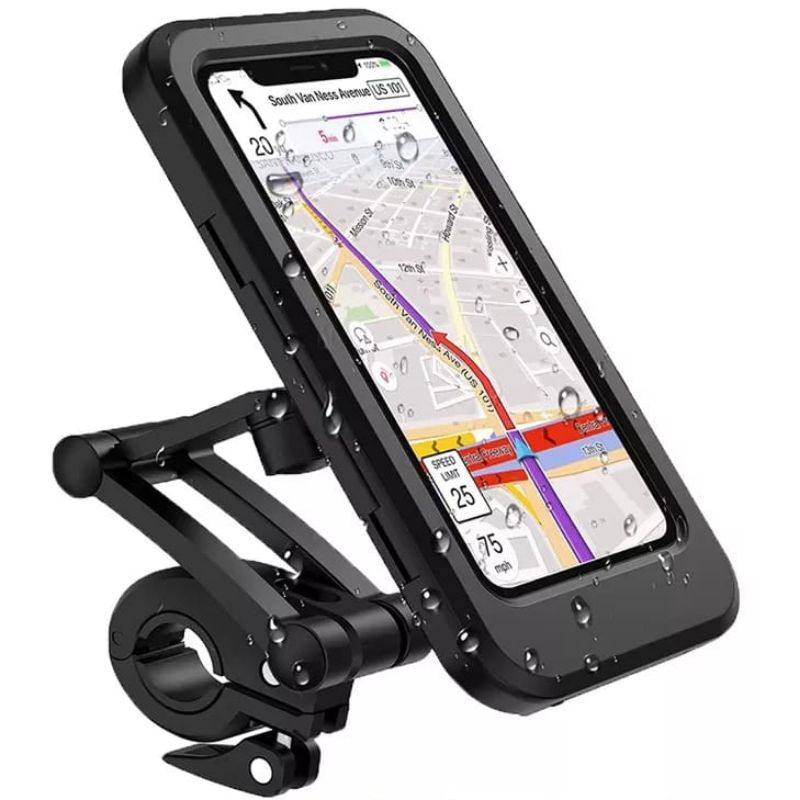 Phone holder motor waterproof tempat dudukan hp motor anti air