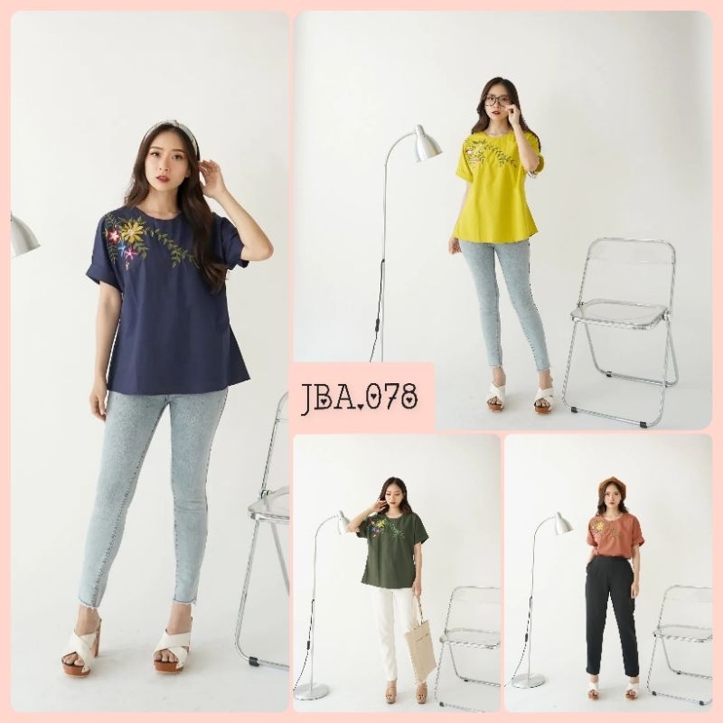 Blouse/atasan/wanita/bordir/katun/blouse wanita/atasan wanita/katun bordir/JBA.078