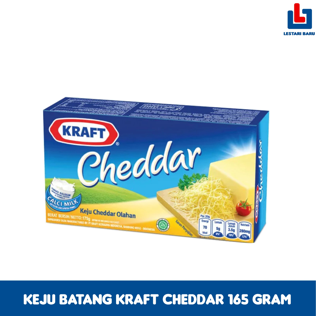 

Keju Batang Kraft Cheddar 165 Gram