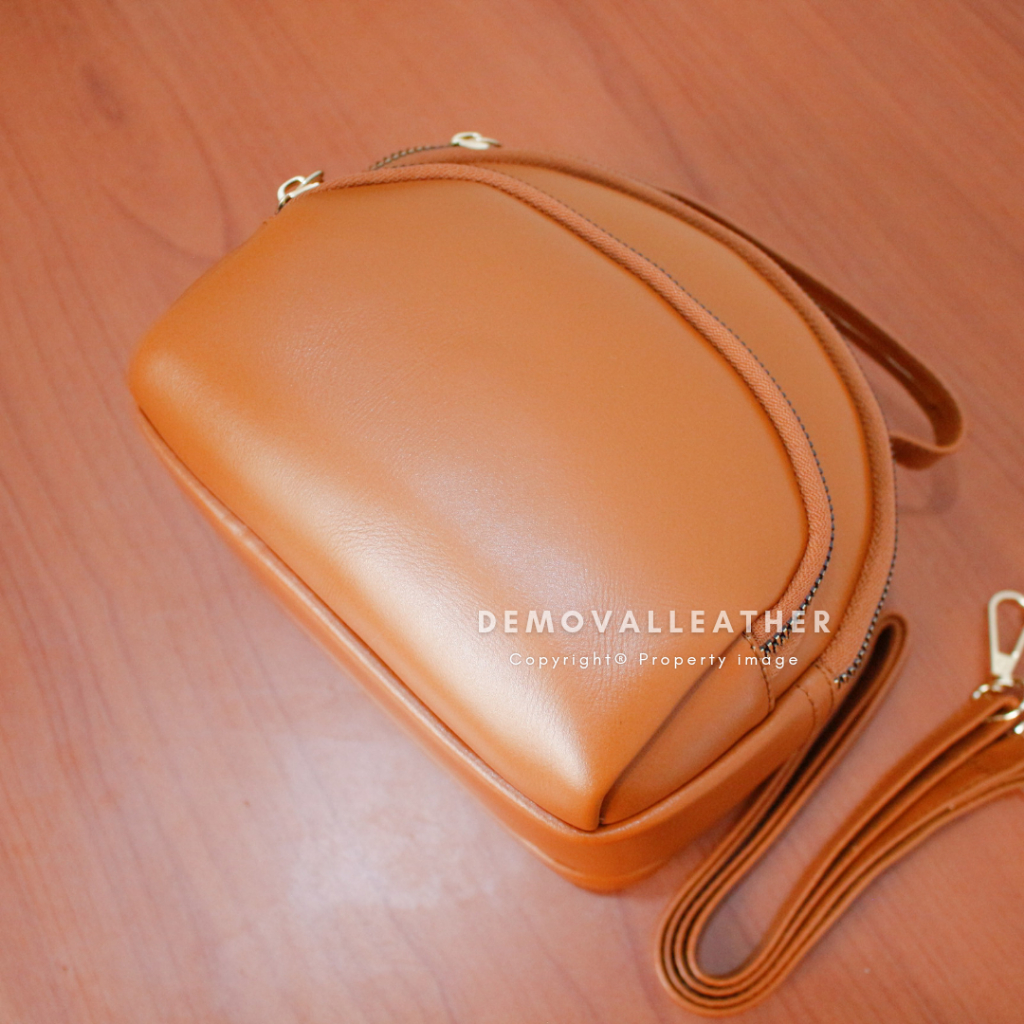 TAS KECIL WANITA SELEMPANG DARI KULIT ASLI FULL GRAIN LEATHER ORIGINAL BRANDED TAS KULIT WANITA TAS 