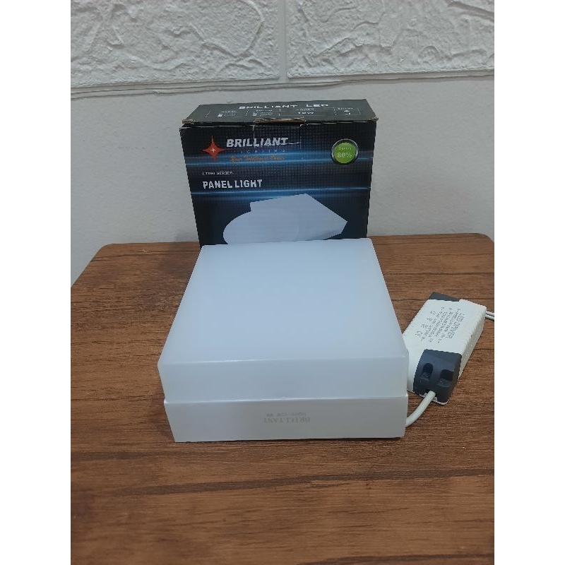 lampu panel#panel light 12 watt led sinar warm white#kotak outbow