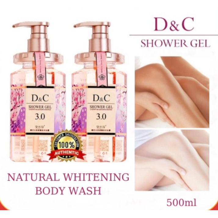 D&C SHOWER GEL Korea Natural Whitening Body Wash Cherry Blossom Peremajaan Kulit Pelembab Aroma Taha
