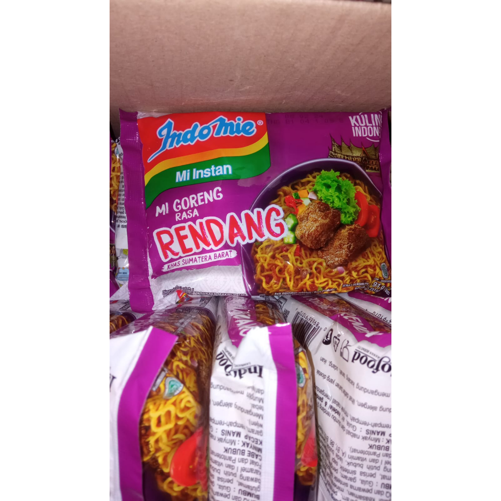 

Indomie Goreng Rasa Rendang Khas Sumatera Barat 91g
