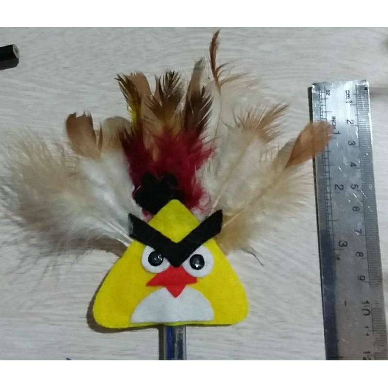

PENSIL HIAS DARI BULU AYAM prakarya ketrampilan kerajinan pensil flanel SELALU READY