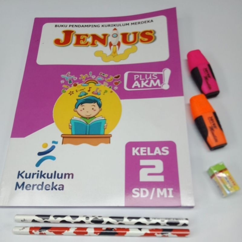 BUKU JENIUS SD KELAS 2 kurikulum merdeka plus akm edisi terbaru