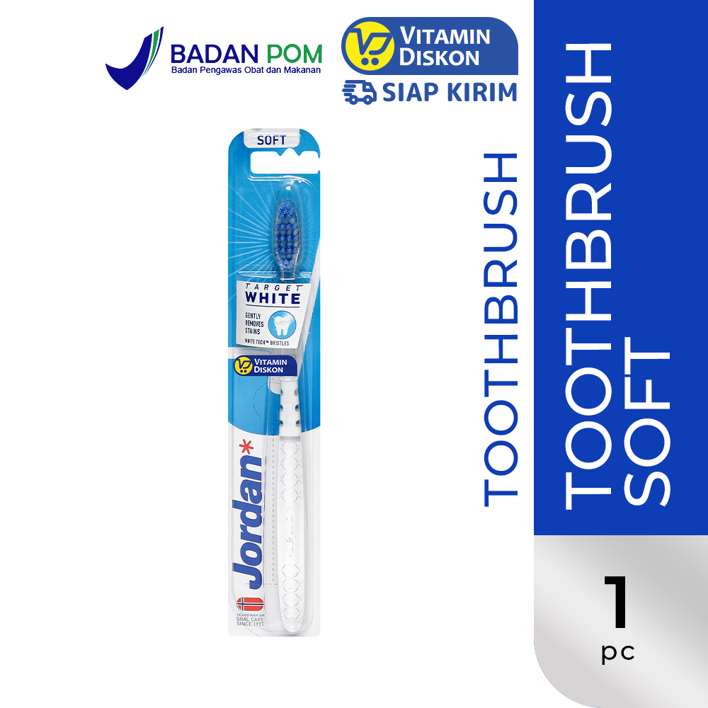 JORDAN MEDIUM TARGET WHITE SOFT (SIKAT GIGI)