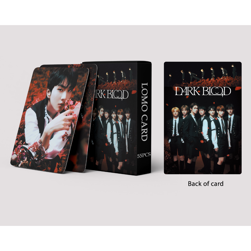 [kstuffind] ENHYPEN DARK BLOOD PHOTOCARD LOMO CARD PHOTO KARTU FOTO PC MURAH 54 PCS 54PCS EN ENGENE