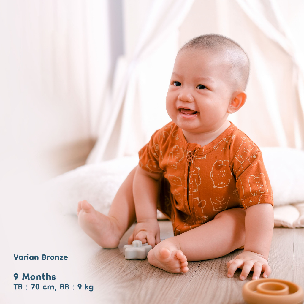 Nice Kids - Colorful Printed Playsuit Baby Jumper Romper Baju Anak Bayi