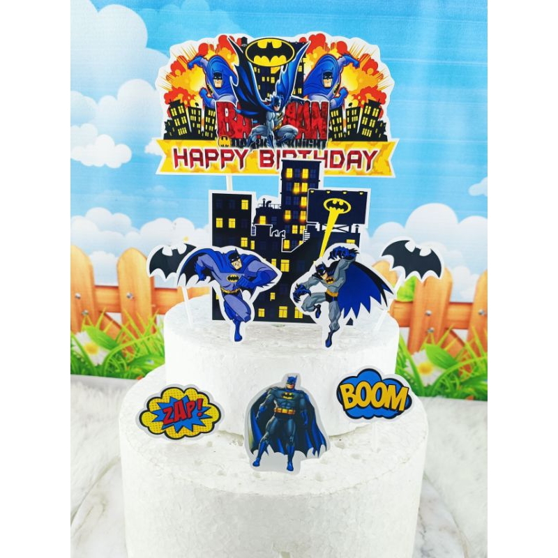 cake Topper/Topper kue ultah BATMAN/hiasan kue BATMAN XTRA