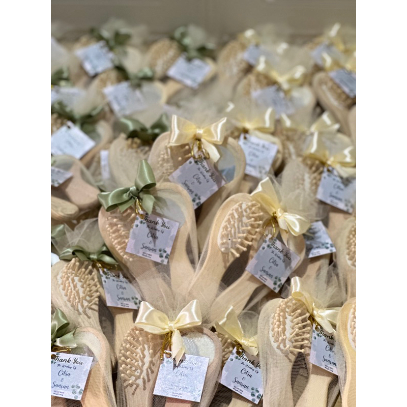 sisir kayu & kaca  kayu souvenir