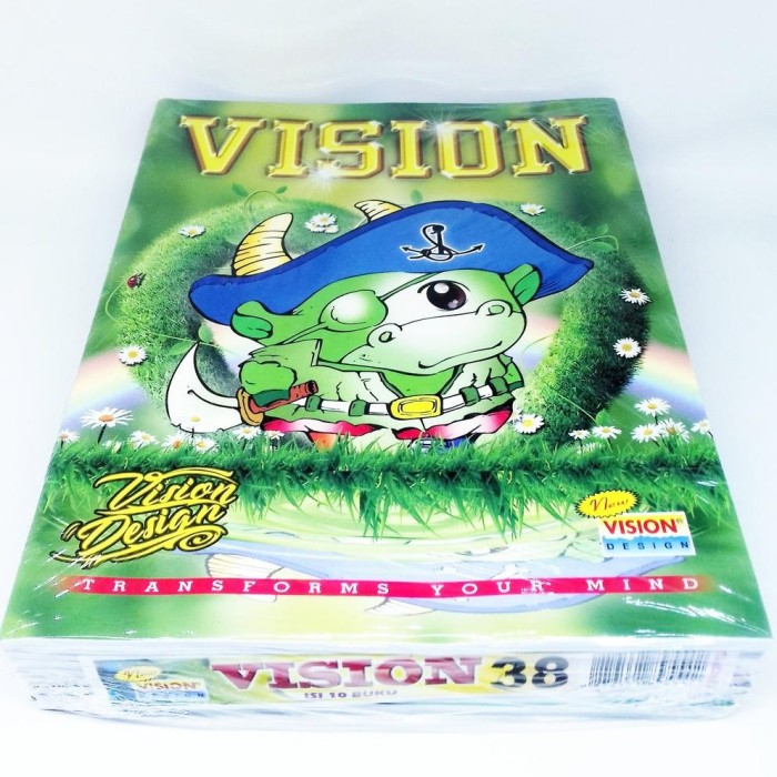 

Buku Tulis Vision 38 Lembar 1 Pack Isi 10 Pcs / Buku Sekolah / Buku Murah