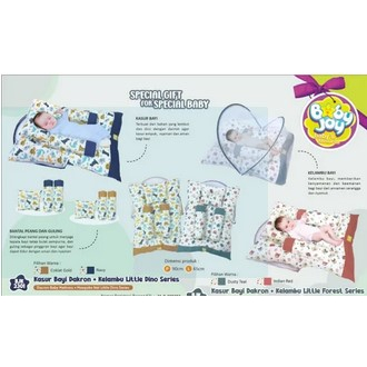 Baby Joy Kasur Lipat Bayi Dakron + Kelambu Little Forest / Dino Series / BJK2302 / BJK2301