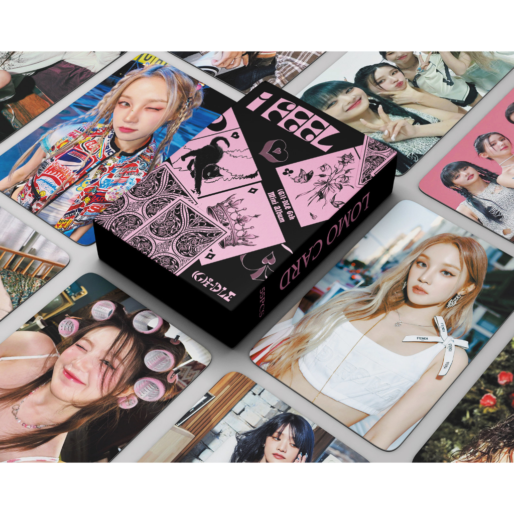 [kstuffind] G-IDLE I FEEL QUEEN CARD PHOTOCARD LOMO CARD PHOTO KARTU FOTO PC MURAH 54 PCS 54PCS