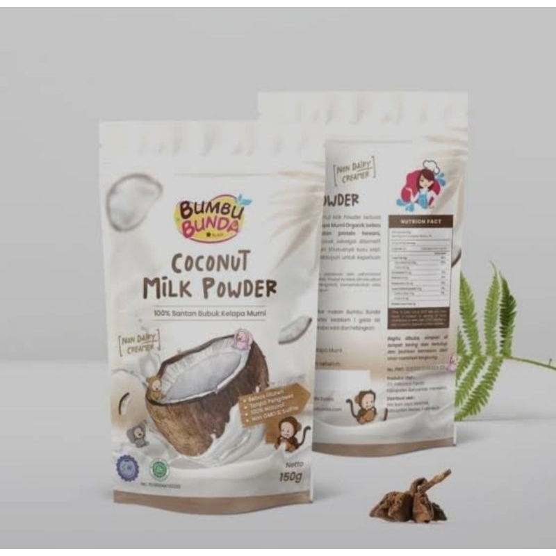 

Bumbu Bunda Coconut Milk Powder. Santan bubuk kelapa murni halal MPASI. Ready Manado