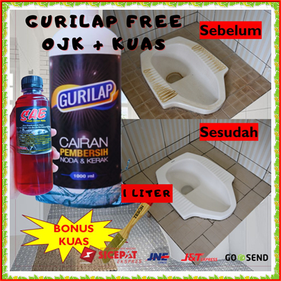 Paket Gurilap Pembersih Ampuh Ajaib  Free OJK + Kuas Bisa Cod Kemasan Baru Pembersih Noda Dan Kerak 