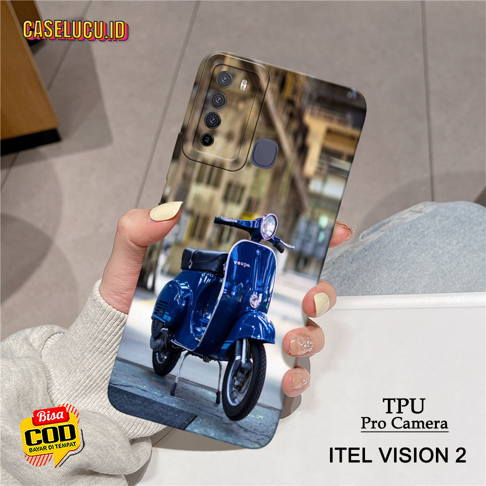 Softcase Hp Itel Vision 2 Terbaru - Fashion Case Vespa - Case Itel Vision 2  - Casing Hp Itel Vision